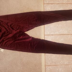 Velvet leggings- small